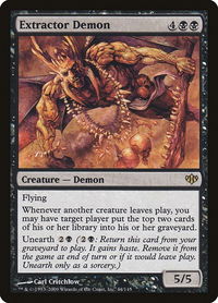 Extractor Demon - Conflux (CON) #44 - Rare Magic: The Gathering Trading Card