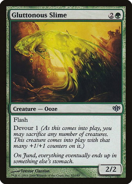 Gluttonous Slime - Conflux Magic: The Gathering trading card