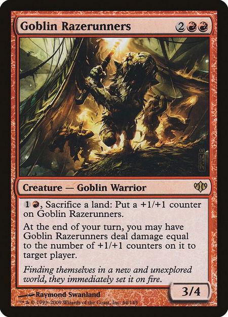 Goblin Razerunners - Conflux Magic: The Gathering trading card