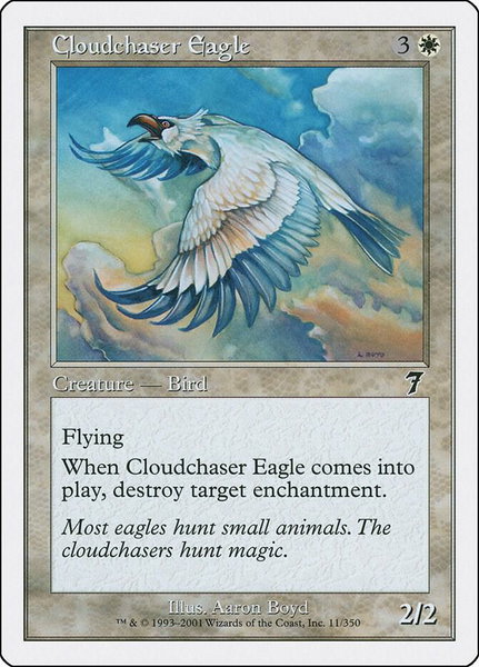Cloudchaser Eagle trading card from 7th Edition Cloudchaser Eagle - 7th Edition Magic: The Gathering trading card