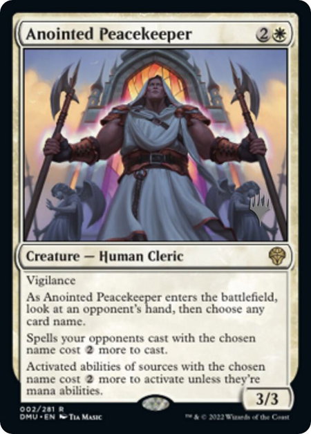 Anointed Peacekeeper - Promo Pack: Dominaria United Magic: The Gathering trading card