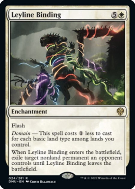 Leyline Binding trading card from Promo Pack: Dominaria United Leyline Binding - Promo Pack: Dominaria United Magic: The Gathering trading card