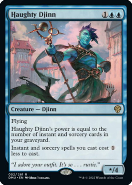 Haughty Djinn - Promo Pack: Dominaria United Magic: The Gathering trading card
