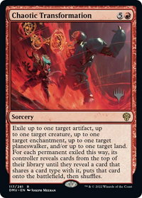 Chaotic Transformation - Promo Pack: Dominaria United (PPDMU) #117p - Rare Magic: The Gathering Trading Card