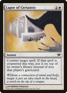 Lapse of Certainty - Conflux (CON) #9 - Common Magic: The Gathering Trading Card