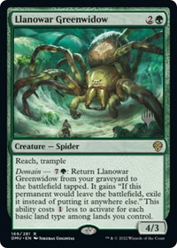 Llanowar Greenwidow - Promo Pack: Dominaria United (PPDMU) #169p - Rare Magic: The Gathering Trading Card