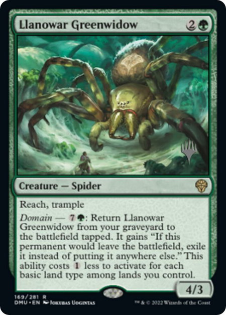 Llanowar Greenwidow - Promo Pack: Dominaria United Magic: The Gathering trading card