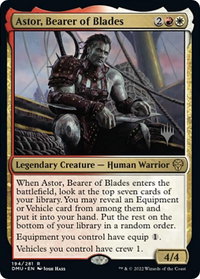 Astor, Bearer of Blades - Promo Pack: Dominaria United (PPDMU) #194p - Rare Magic: The Gathering Trading Card