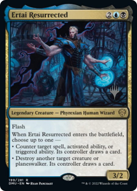 Ertai Resurrected trading card from Promo Pack: Dominaria United Ertai Resurrected - Promo Pack: Dominaria United Magic: The Gathering trading card