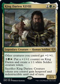 King Darien XLVIII - Promo Pack: Dominaria United (PPDMU) #204p - Rare Magic: The Gathering Trading Card