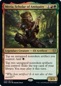 Meria, Scholar of Antiquity - Promo Pack: Dominaria United (PPDMU) #206p - Rare Magic: The Gathering Trading Card