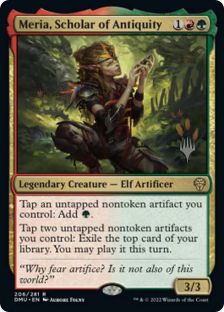 Meria, Scholar of Antiquity - Promo Pack: Dominaria United Magic: The Gathering trading card