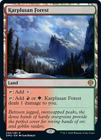 Karplusan Forest - Promo Pack: Dominaria United (PPDMU) #250p - Rare Magic: The Gathering Trading Card