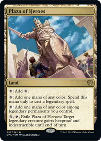 Plaza of Heroes - Promo Pack: Dominaria United (PPDMU) #252p - Rare Magic: The Gathering Trading Card
