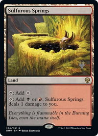 Sulfurous Springs - Promo Pack: Dominaria United (PPDMU) #256p - Rare Magic: The Gathering Trading Card