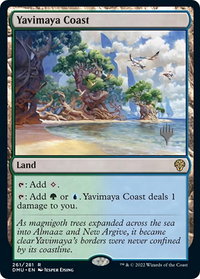 Yavimaya Coast - Promo Pack: Dominaria United (PPDMU) #261p - Rare Magic: The Gathering Trading Card
