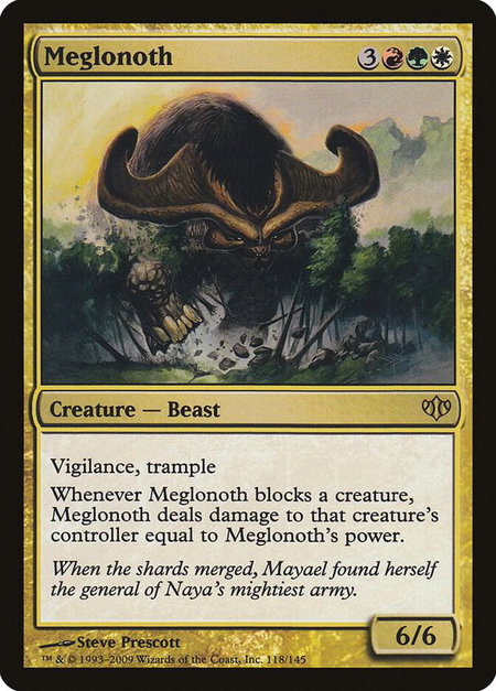 Meglonoth - Conflux Magic: The Gathering trading card