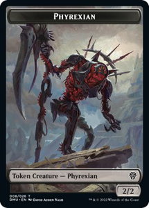 Phyrexian // Stangg Twin Double-Sided Token - Dominaria United (DMU) #8 // 21 - Token Magic: The Gathering Trading Card