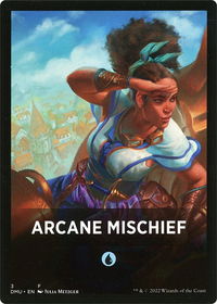 Arcane Mischief Theme Card - Dominaria United (DMU) #3 - Token Magic: The Gathering Trading Card