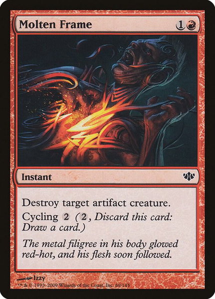 Molten Frame trading card from Conflux Molten Frame - Conflux Magic: The Gathering trading card