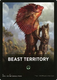 Beast Territory Theme Card - Dominaria United (DMU) #9 - Token Magic: The Gathering Trading Card