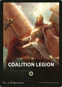Coalition Legion Theme Card - Dominaria United (DMU) #2 - Token Magic: The Gathering Trading Card