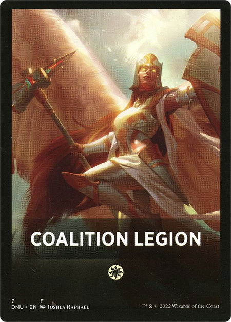 Coalition Legion Theme Card - Dominaria United Magic: The Gathering trading card