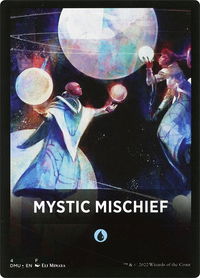 Mystic Mischief Theme Card - Dominaria United (DMU) #4 - Token Magic: The Gathering Trading Card