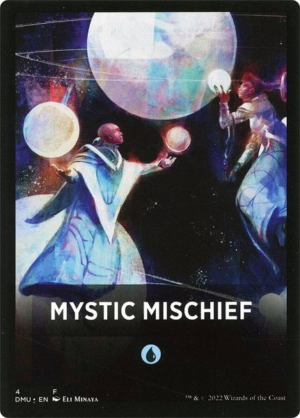 Mystic Mischief Theme Card trading card from Dominaria United Mystic Mischief Theme Card - Dominaria United Magic: The Gathering trading card