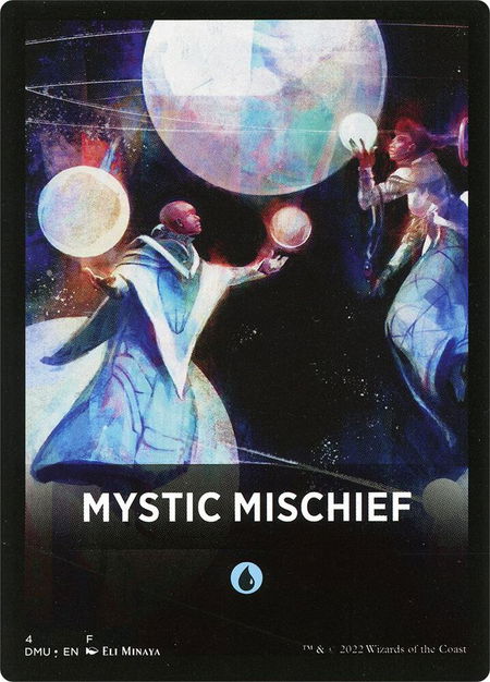 Mystic Mischief Theme Card - Dominaria United Magic: The Gathering trading card