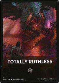 Totally Ruthless Theme Card - Dominaria United (DMU) #6 - Token Magic: The Gathering Trading Card