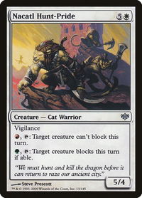 Nacatl Hunt-Pride - Conflux (CON) #13 - Uncommon Magic: The Gathering Trading Card