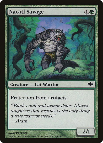 Nacatl Savage - Conflux Magic: The Gathering trading card