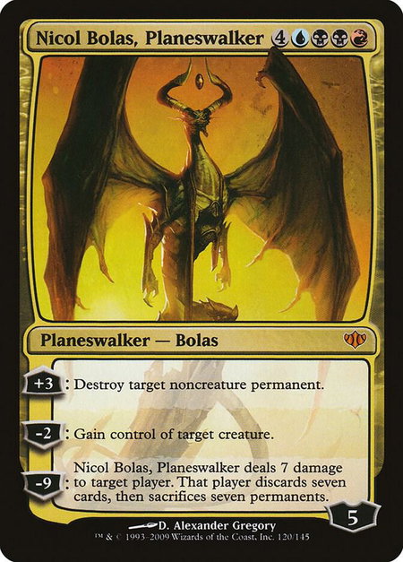 Nicol Bolas, Planeswalker - Conflux Magic: The Gathering trading card