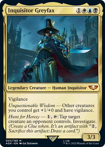 Inquisitor Greyfax (Surge Foil) - Universes Beyond: Warhammer 40,000 (40K) #3 - Mythic Rare Magic: The Gathering Trading Card