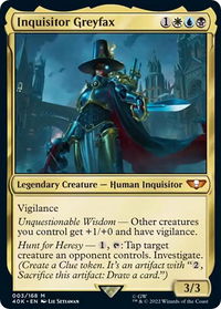 Inquisitor Greyfax (Surge Foil) - Universes Beyond: Warhammer 40,000 (40K) #3 - Mythic Magic: The Gathering Trading Card