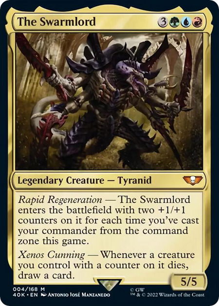The Swarmlord (Surge Foil) - Universes Beyond: Warhammer 40,000 Magic: The Gathering trading card