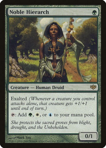 Noble Hierarch - Conflux Magic: The Gathering trading card