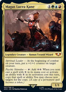 Magus Lucea Kane (Surge Foil) - Universes Beyond: Warhammer 40,000 (40K) #7 - Mythic Rare Magic: The Gathering Trading Card