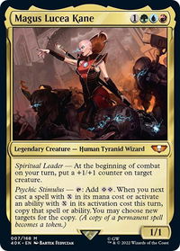 Magus Lucea Kane (Surge Foil) - Universes Beyond: Warhammer 40,000 (40K) #7 - Mythic Magic: The Gathering Trading Card
