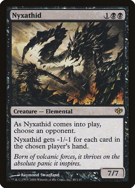 Nyxathid - Conflux Magic: The Gathering trading card