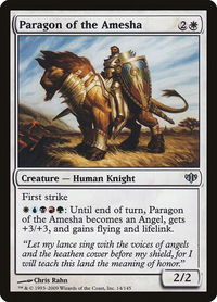 Paragon of the Amesha - Conflux (CON) #14 - Uncommon Magic: The Gathering Trading Card