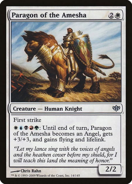 Paragon of the Amesha - Conflux Magic: The Gathering trading card