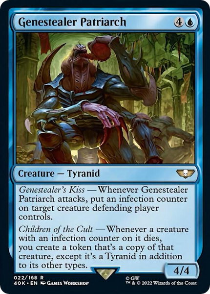Genestealer Patriarch trading card from Universes Beyond: Warhammer 40,000 Genestealer Patriarch - Universes Beyond: Warhammer 40,000 Magic: The Gathering trading card