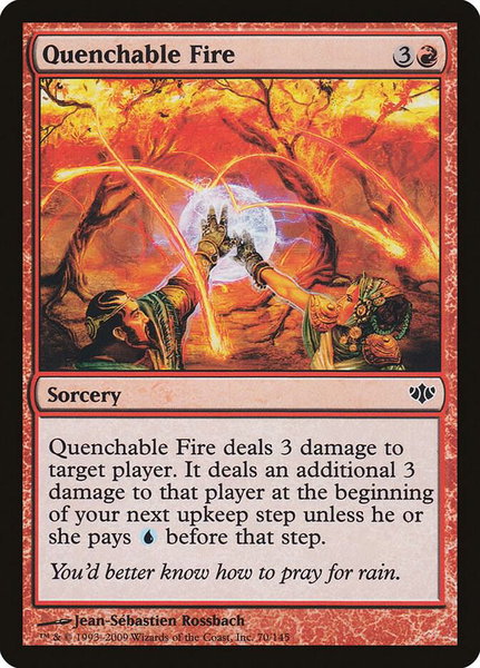 Quenchable Fire - Conflux Magic: The Gathering trading card