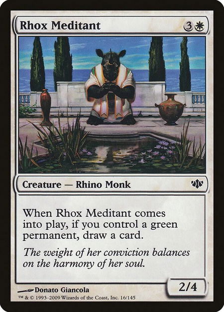 Rhox Meditant - Conflux Magic: The Gathering trading card