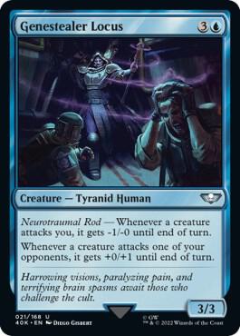 Genestealer Locus (Surge Foil) - Universes Beyond: Warhammer 40,000 Magic: The Gathering trading card
