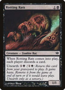 Rotting Rats - Conflux (CON) #51 - Common Magic: The Gathering Trading Card
