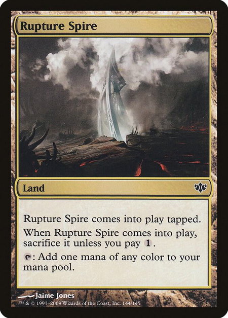 Rupture Spire - Conflux Magic: The Gathering trading card