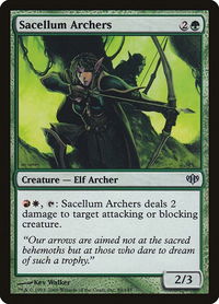 Sacellum Archers - Conflux (CON) #89 - Uncommon Magic: The Gathering Trading Card